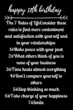 happy17th birthday The 7 Rules of Life