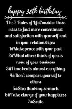 happy38th birthday The 7 Rules of Life
