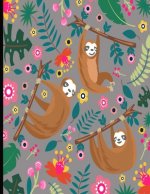 This Is My Super Cute Sloth Puzzle Book: Gray Cover Sloth Puzzle Book With 110 Pages. Tic Tac Toe, Hangman, 4 In A Row & Dots And Boxes Activities Boo