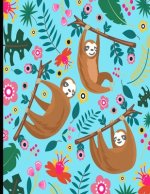 This Is My Super Cute Sloth Puzzle Book: Light Blue Cover Sloth Puzzle Book With 110 Pages. Tic Tac Toe, Hangman, 4 In A Row & Dots And Boxes Activiti