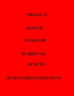 I Promise To Always Be By Your Side Or Under You Or On Top Or On My Knees In Front Of You