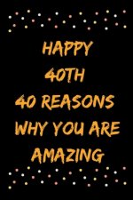 Happy 40th 40 Reasons Why You Are Amazing