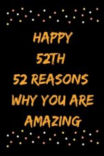 Happy 52th 52 Reasons Why You Are Amazing