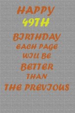 Happy 49th Birthday: Each page will be better than the previous one !!!