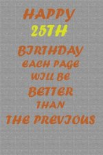 Happy 25th Birthday: Each page will be better than the previous one !!!