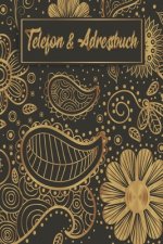 Telefon und Adressbuch: Telefon - und Adressbuch für Ihre Adressen, Kontakte und Telefonnummern. Einfaches Organiesieren dank Register. Design