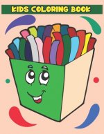 Kids Coloring Book: 50 Shoes, Crown, Cap, Clothes and etc coloring pages