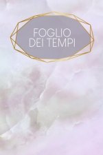 Foglio dei tempi: Fogli orari settimanali da completare per 2 anni - Motivo: quarzo rosa