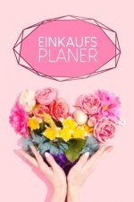 Einkaufsplaner: Praktische wöchentliche Übersicht von deinen Mahlzeiten (Frühstück Mittag Abendessen Snack) mit Einkaufsliste - Motiv:
