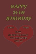 Happy 24th Birthday: Each page will be better than the previous one !!!