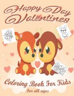 Valentine's Day Coloring Book for Toddlers And Kids: Lovely animals coloring books, Valentine's day coloring book, Baby books valentines day, Valentin
