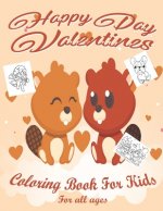 Valentine's Day Coloring Book for Kids: Lovely animals coloring books, Valentine's day coloring book, Baby books valentines day, Valentines day toddle
