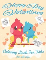 Valentine's Day Coloring Book for Kids: Lovely animals coloring books, Valentine's day coloring book, Baby books valentines day, Valentines day toddle