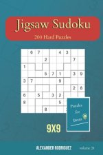 Puzzles for Brain - Jigsaw Sudoku 200 Hard Puzzles 9x9 (volume 28)