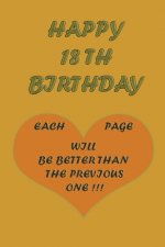 Happy 18Th Birthday: each page will be better than the previous one !!!