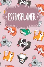 Essensplaner: Praktische wöchentliche Übersicht von deinen Mahlzeiten (Frühstück Mittag Abendessen Snack) mit Einkaufsliste - Motiv: