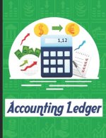accounting ledgers for bookkeeping: Accounting General Ledge, sustained and long lasting tracking and record keeping Size:8.5