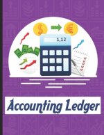 accounting ledgers for bookkeeping: Accounting General Ledge, sustained and long lasting tracking and record keeping Size:8.5