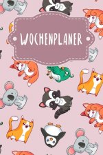 Wochenplaner: Handlicher Terminkalender - Motiv: Rosa Tierwelt