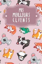 Mes meilleurs clients: Carnet ? compléter pour l'enregistrement des conversations avec les (nouveaux) clients - Motif: Le r?gne animal rose