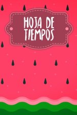 Hoja de tiempos