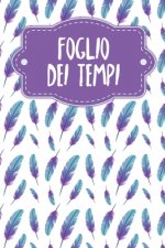 Foglio dei tempi: Fogli orari settimanali da completare per 2 anni - Motivo: Piume