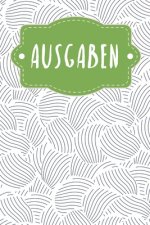 Ausgaben: Haushaltsbuch zum Ausfüllen mit praktischer monatlicher Bilanz - Motiv: Abstrakte Muscheln