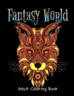 Fantasy World Adult Coloring Book