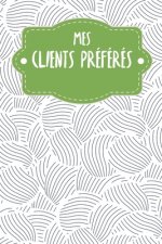 Mes clients préférés: Carnet ? compléter pour l'enregistrement des conversations avec les (nouveaux) clients - Motif: Les moules abstraites