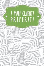 I miei clienti preferiti: Quaderno da completare per la registrazione delle conversazioni con i (nuovi) clienti - Design: Cozze astratte