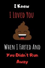 I Knew I Loved You When I Farted And You Didn't Run Away: Cute Valentines Day Gifts for Boyfriend, Couples Gifts for Boyfriend From Girlfriend
