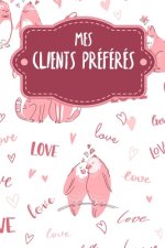 Mes clients préférés: Carnet ? compléter pour l'enregistrement des conversations avec les (nouveaux) clients - Motif: Aimer les animaux