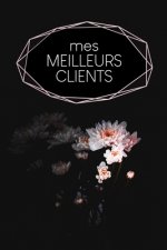 Mes meilleurs clients: Carnet ? compléter pour l'enregistrement des conversations avec les (nouveaux) clients - Motif: Fleur noire
