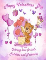 Valentine's Day Coloring Book for Kids: valentines coloring book for Preschool, big valentine's day coloring book, Cute Coloring Book for Little Girls