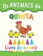 Os ANIMAIS da QUINTA: Livro para colorir para crianças - 50 desenhos para colorir
