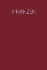 Finanzen: Haushaltsbuch zum Ausfüllen mit praktischer monatlicher Bilanz - Motiv: Rot