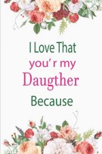 I Love That You're My Daughter Because: awesome birthday gift for your daugther