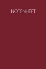 Notenheft: Notenheft für Schüler und Studenten - Motiv: Rot