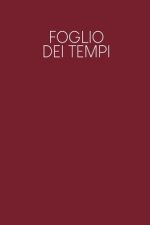 Foglio dei tempi: Fogli orari settimanali da completare per 2 anni - Motivo: Rosso