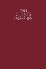 Mes clients préférés: Carnet ? compléter pour l'enregistrement des conversations avec les (nouveaux) clients - Motif: Rouge