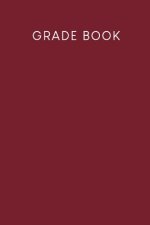Grade Book: Grade booklet for pupils and students - Design: Red
