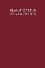 Planificateur d'événements: Carnet ? pois pour planifier vos f?tes et événements - Design: Rouge