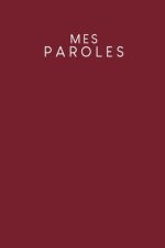 Mes paroles: Carnet ? pois pour vos idées de chansons et de paroles - Design: Rouge