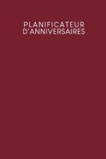 Planificateur d'anniversaires: Carnet ? pois pour la planification d'un anniversaire - Design: Rouge