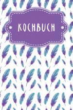 Kochbuch: Rezeptbuch zum Ausfüllen - Motiv: Federn