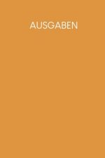 Ausgaben: Haushaltsbuch zum Ausfüllen mit praktischer monatlicher Bilanz - Motiv: Senfgelb