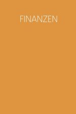 Finanzen: Haushaltsbuch zum Ausfüllen mit praktischer monatlicher Bilanz - Motiv: Senfgelb