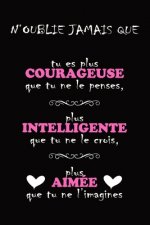 Carnet de Notes- Citation Inspirante & positive - N'oublie Jamais: Idée Cadeau Original Pour sa Fille, sa Soeur, sa Maman, sa Copine, sa meilleure Ami