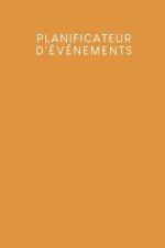 Planificateur d'événements: Carnet ? pois pour planifier vos f?tes et événements - Design: Jaune moutarde