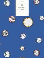 Vokabelheft: Sonnensystem Muster. 3 Spalten für Vokabeln. 120 Seiten mit schönem Design. Dreispaltiges Buch mit Soft Cover 8.5x11 Z